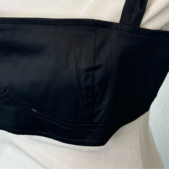 Danielle Bernstein Women's Bra Tank Crop Top SZ 6 Black - Picture 4 of 11